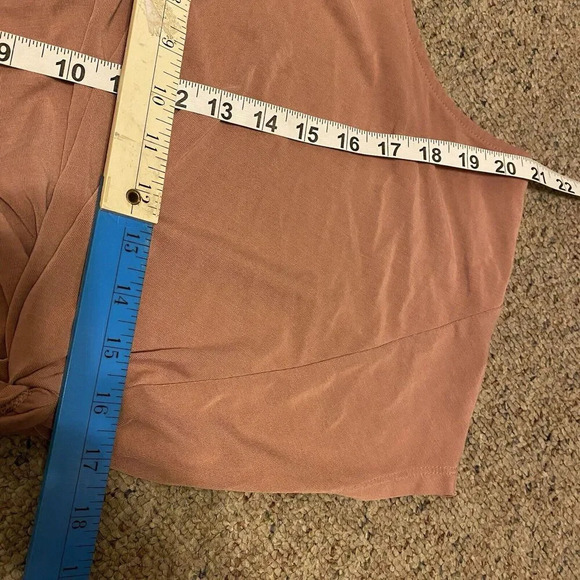 Express Cropped Twist Knot Tank Top Women XL Beach Summer Coastal Y2K Soft Comf - Picture 2 of 5